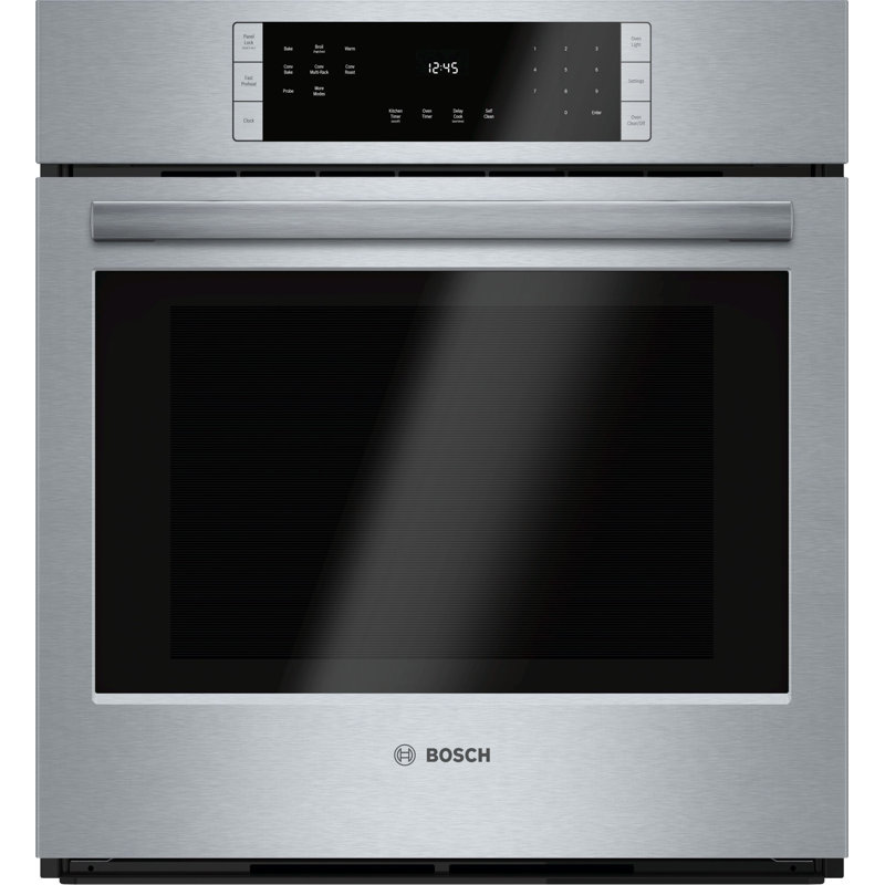 Bosch 800 Series 27" SelfCleaning Convection Electric Single Wall Oven with QuietClose Door